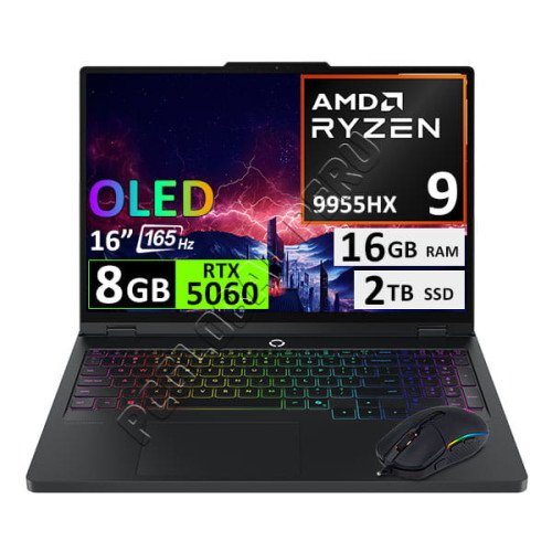 Lenovo Legion Pro 5 16AFR10, Ryzen 9-9955HX, 16GB, 2TB, RTX5060