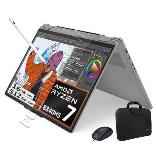 Lenovo Yoga 7 16AHP9, Ryzen 7-8840HS, 16GB, 512GB, 16' Tactil