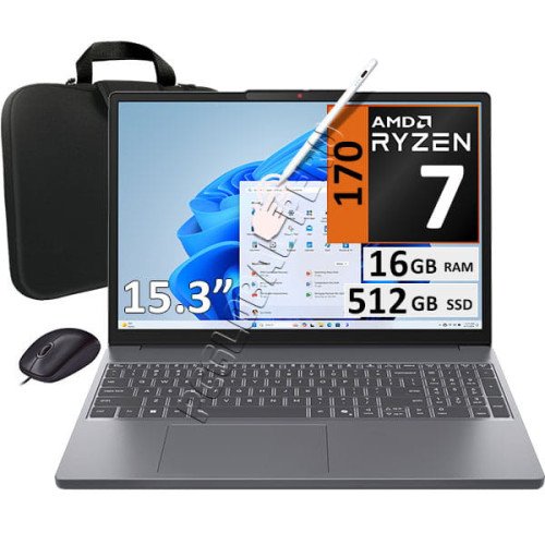 Lenovo IdeaPad Slim 3 15ARP10, Ryzen 7, 16GB, 512GB, 15.3" Touch