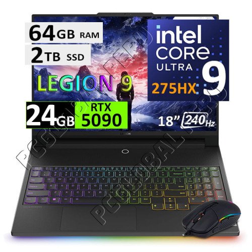 Lenovo Legion 9 18IAX10, Core Ultra 9, 64GB, 2TB, RTX5090 24GB, 18"