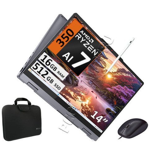 Lenovo IdeaPad 5 2-en-1 14AKP10, Ryzen AI 7, 16GB, 512GB, Esp