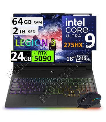 Lenovo Legion 9 18IAX10, Core Ultra 9, 64GB, 2TB, RTX5090 24GB, 18"