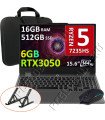 Lenovo LOQ 15ARP9, Ryzen 5-7235HS, 16GB, 512GB, 15.6", RTX3050 6GB