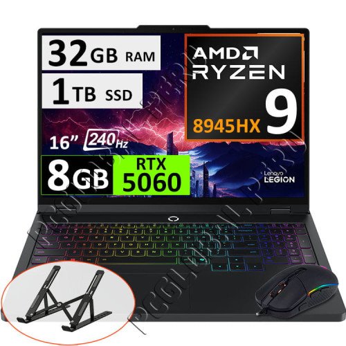 Lenovo Legion Pro 5 16ADR10, Ryzen 9, 32GB, 1TB, RTX5060 16" 240Hz