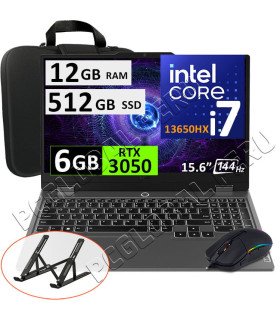 Lenovo LOQ 15IRX9, Core i7-13650HX, 12GB, 512GB, 15.6 , RTX3050 6GB