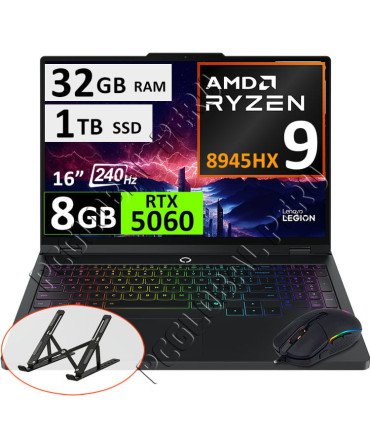 Lenovo Legion Pro 5 16ADR10, Ryzen 9, 32GB, 1TB, RTX5060 16" 240Hz