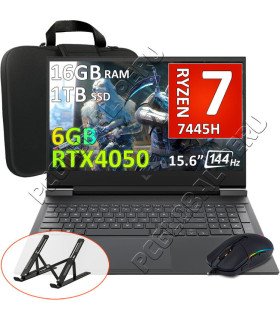 HP Victus 15 Gaming, Ryzen 7-7445HS, 16GB, 1TB, RTX4050 6GB, 15.6"