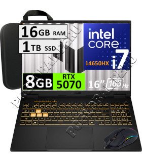 Asus TUF F16 FX608JPR, Core i7-14650HX, 16GB, 1TB, 16", RTX5070 8GB