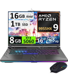 Asus ROG Strix G16 G614FM, Ryzen 9-9955HX, 16GB, 1TB, RTX5060, 16"