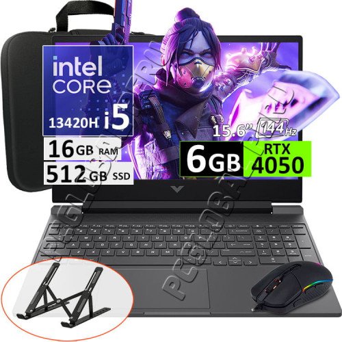 HP Victus 15, Core i5-13420H, 16GB, 512GB, RTX4050 6GB, 15.6" 144Hz