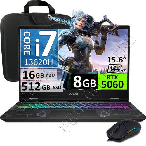 MSI Cyborg 15 B13WFKG, Core i7-13620H, 16GB, 512GB, RTX5060 8GB