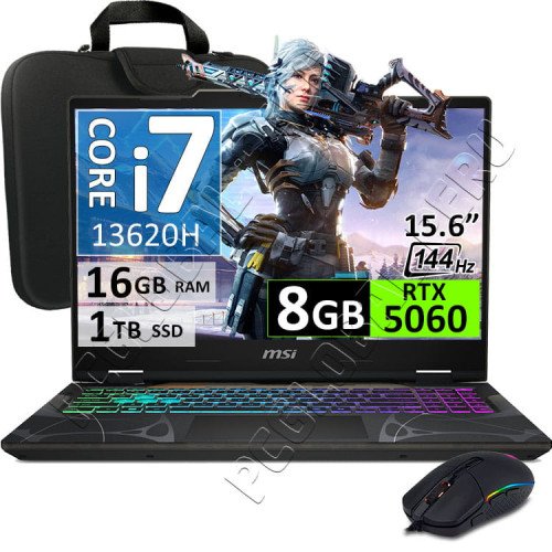 MSI Cyborg 15 B13WFKG, Core i7-13620H, 16GB, 1TB, RTX5060 8GB
