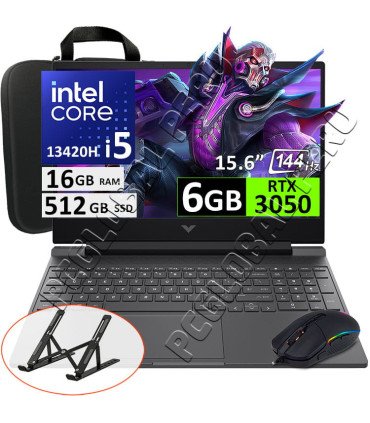 HP Victus 15 Gaming, Core i5-13420H, 16GB, 512GB, RTX3050 6GB, 144Hz