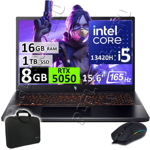 Acer Nitro V 15 ANV15-52, Core I5-13420H, 16GB, 1TB, RTX5050 8GB