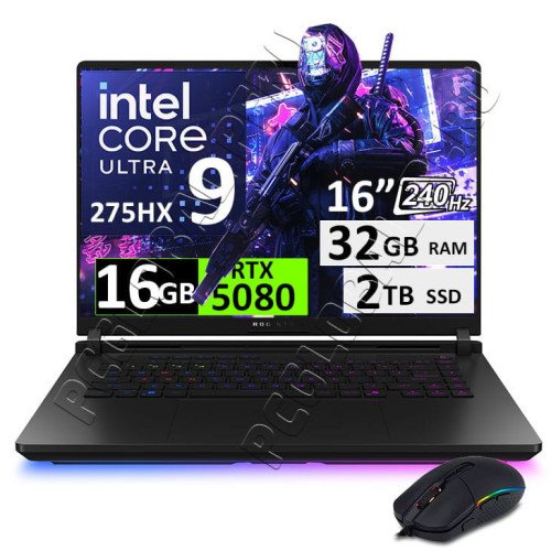 ASUS Rog Strix Scar 16 G635, Core Ultra 9, 32GB, 2TB, 16", RTX5080
