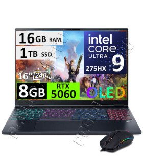 ACER PREDATOR HELIOS NEO 16S AI, ULTRA 9, 16GB 1TB, RTX5060, OLED
