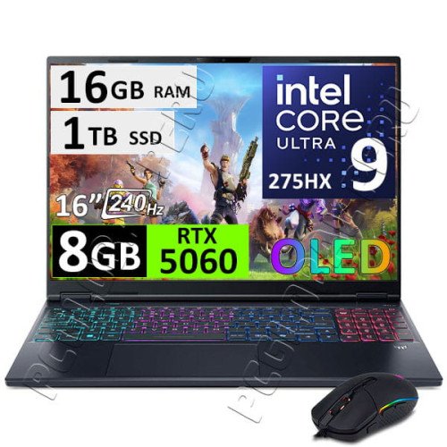 ACER PREDATOR HELIOS NEO 16S AI, ULTRA 9, 16GB 1TB, RTX5060, OLED