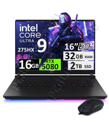 ASUS Rog Strix Scar 16 G635, Core Ultra 9, 32GB, 2TB, 16", RTX5080