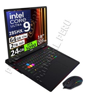 MSI RAIDER 18 HX AI, ULTRA 9-285HX, 64GB, 2TB, RTX5090 24GB, 18"
