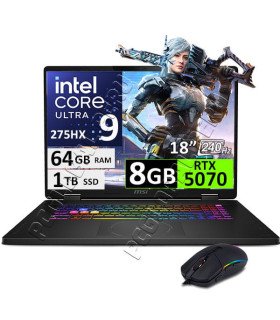 MSI Crosshair 18 HX AI A2XW, ULTRA 9, 64GB, 1TB, RTX5070 8GB