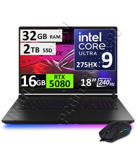 ASUS ROG STRIX SCAR 18, ULTRA 9-275HX, 32GB, 2TB, RTX5080 16GB