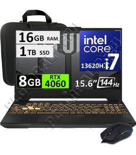 ASUS TUF F15 FX507VV, CORE I7-13620H, 16GB, 1TB, RTX4060, 15.6"