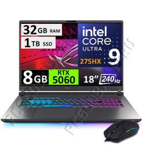ASUS ROG STRIX G18 G815LM, ULTRA 9-275HX, 32GB, 1TB, RTX5060 8GB