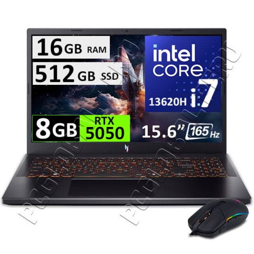 ACER NITRO V 15 ANV15-52, CORE I7-13620H, 16GB, 512GB, RTX5050