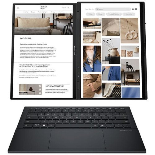 ASUS ZENBOOK DUO UX8406, ULTRA 9-2855, 32GB, 1TB, 14" TACTIL