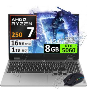 LENOVO LOQ 15AHP10, RYZEN AI 7, 16GB, 1TB, RTX5060, 15.6" 144Hz