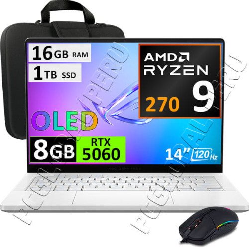 Asus Rog Zephyrus G14 GA403, RYZEN 9, 16GB, 1TB, RTX5060, OLED
