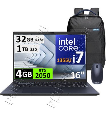 ASUS ExpertBook B3604, CORE I7-1355U, 32GB, 1TB, RTX2050 4GB