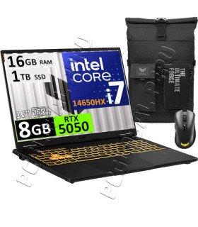 ASUS TUF F16 FX608, CORE I7-14650HX, 16GB, 1TB, RTX5050 8GB