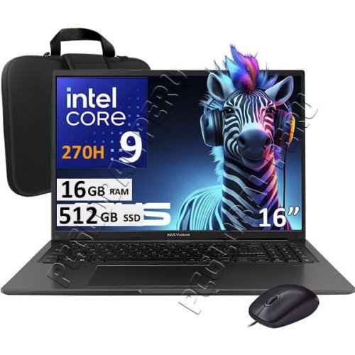 ASUS VIVOBOOK 16 X1605, CORE 9-270H, 16GB, 512GB, ESPAÑOL