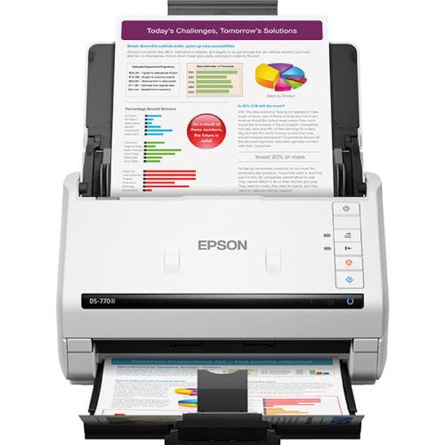 ESCANER DUPLEX A COLOR EPSON DS-770 II, 600DPI, 45 PPM
