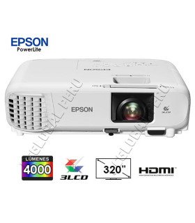 Proyector Epson PowerLite 119W 3LCD WXGA, dual HDMI, 4000 lumenes