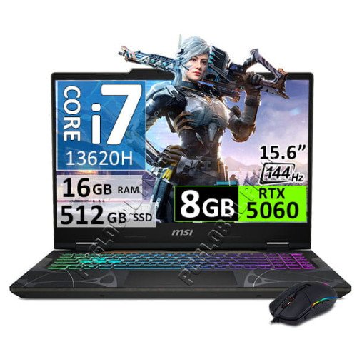 MSI Cyborg 15 B13WFKG, Core i7-13620H, 16GB, 512GB, RTX5060, 15.6