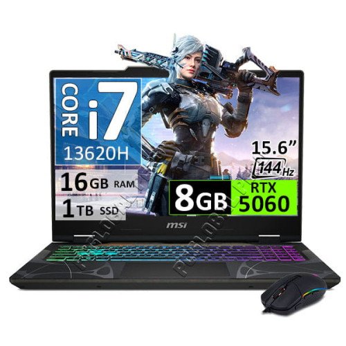 Msi Cyborg 15 B13WFKG, Core I7-13620H, 16GB, 1TB, RTX5060, 15.6