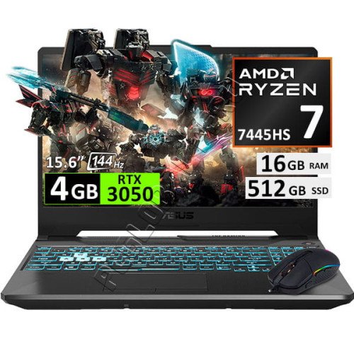 Asus TUF A16 FA506NCG, Ryzen 7-7445HS, 16GB, 512GB, RTX3050, Esp