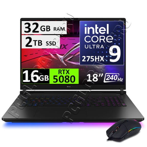 ASUS ROG STRIX SCAR 18, ULTRA 9-275HX, 32GB, 2TB, RTX5080 16GB