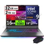 ASUS ROG STRIX G18 G815LW, ULTRA 9-275HX, 32GB, 2TB, RTX5080, 18"