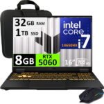 ASUS TUF F16 FX608JMR, CORE I7-14650HX, 32GB, 1TB, 16", RTX5060 8GB