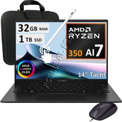 Asus Zenbook 14 Oled Um3406ka, Ryzen Ai 7, 32gb, 1tb, 14' Tactil
