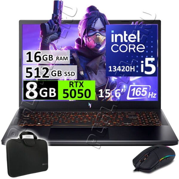 ACER NITRO V 15 ANV15, CORE I5-13420H, 16GB, 512GB, 8GB RTX5050