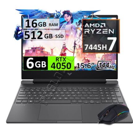 HP VICTUS 15 GAMING, RYZEN 7, 16GB, 512GB, 15.6", RTX4050 6GB