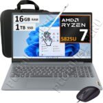 LENOVO IDEAPAD SLIM 3 15ABR8, RYZEN 7-5825U, 16GB, 1TB, 15.6"