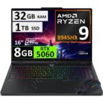LENOVO LEGION PRO 5 16ADR10, RYZEN 9, 32GB, 1TB, RTX5060 16" 240HZ