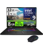 MSI CROSSHAIR 18 HX AI 2XW, ULTRA 9-275HX, 32GB, 1TB, RTX5070