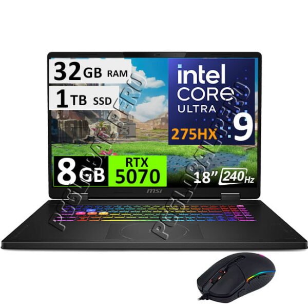 MSI CROSSHAIR 18 HX AI 2XW, ULTRA 9-275HX, 32GB, 1TB, RTX5070