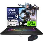 MSI CROSSHAIR 18 HX AI A2XW, ULTRA 9, 64GB, 1TB, RTX5070 8GB
